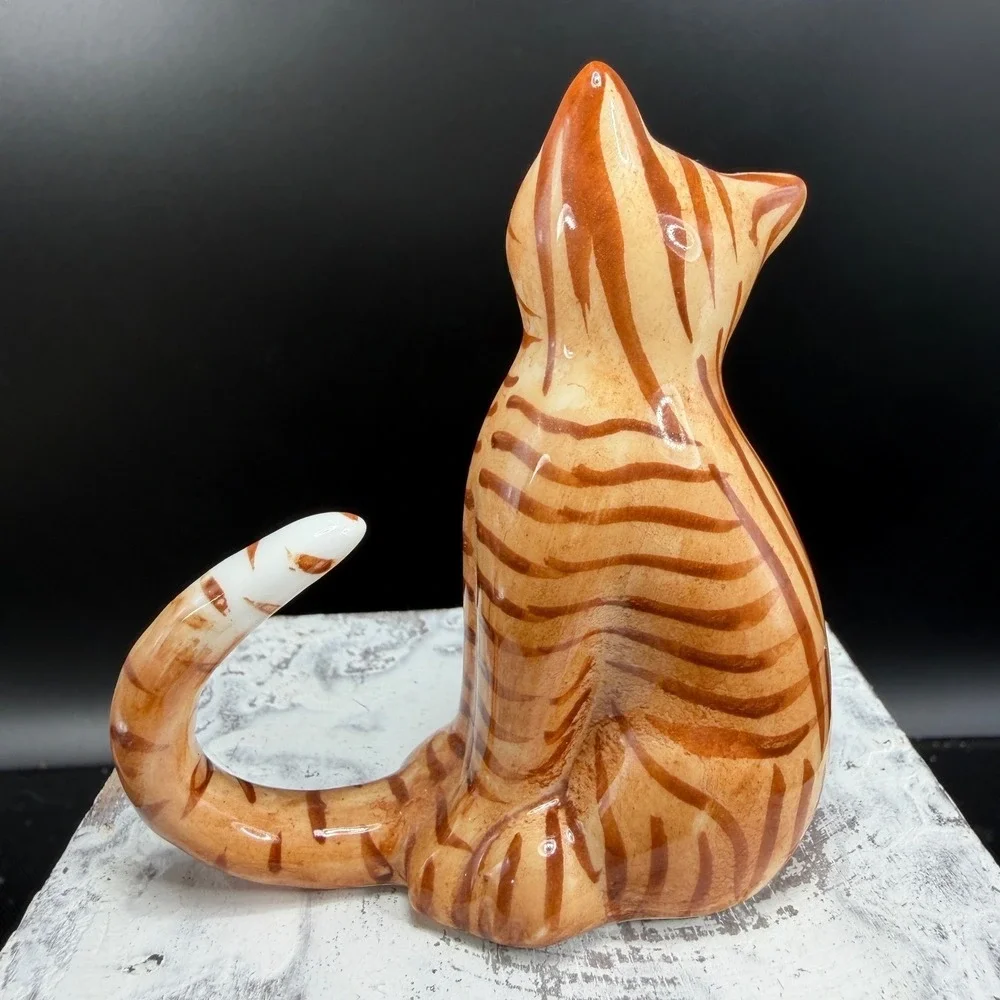 vintage bone China figurine charming orange